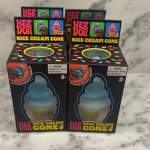 NeeDoh Nice Cream Cone Blue 1 available- sold individually- NEW - AUTHENTIC